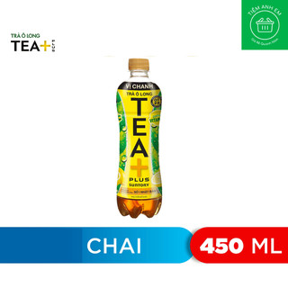 Trà ô long Tea Plus vị chanh chai 450ml hoặc 455ml - Olong
