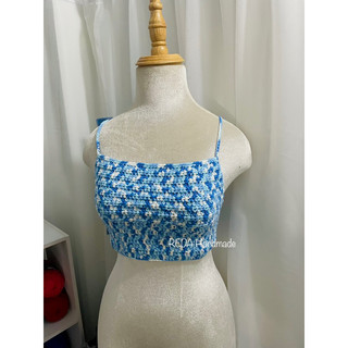 Áo yếm croptop len Handmade