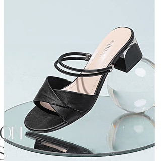 [Order] Sandale gót vuông Dusto da mềm, đi êm, gót 6cm