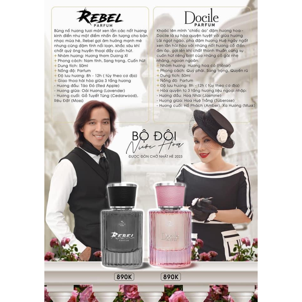Nước Hoa Nam REBEL 50ml Hương Thị - Việt Hương
