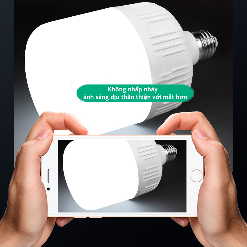 Bóng đèn LED 50w 40w 30w 20w 10w 5w siêu sáng tiết kiệm điện, LED trụ chống nước