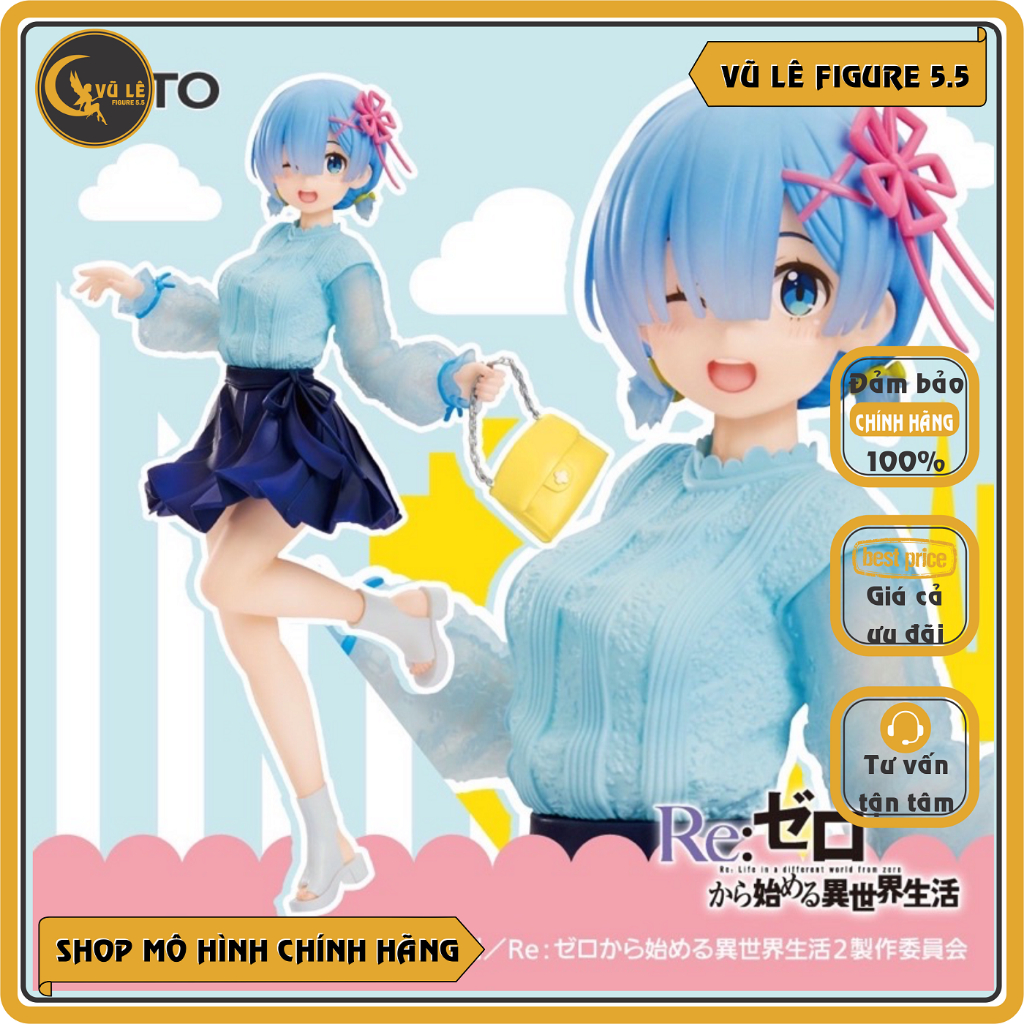 Mô Hình Nhân Vật Rem chính hãng- Re:Zero Starting Life in Another World - Rem Stylish Ver. 23 cm - Chính hãng Taito