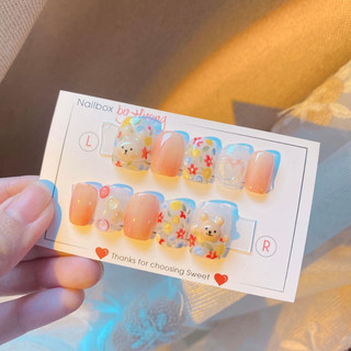 móng úp gấu, thỏ gel nổi