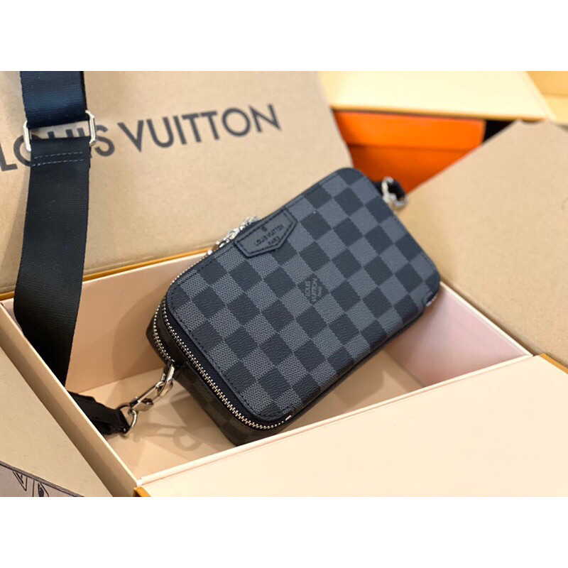 Túi nam đeo chéo l.v size 19 hàng đẹp fullbox