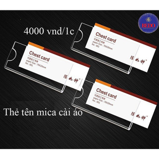 Bảng, Thẻ tên nhân viên, Biển tên nhân viên BEDO chất liệu Mica 2023