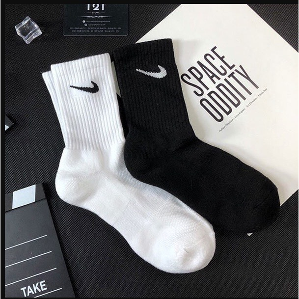 Tất chân nam nữ cổ cao thể thao dệt kim loại 1 kiểu dáng unisex