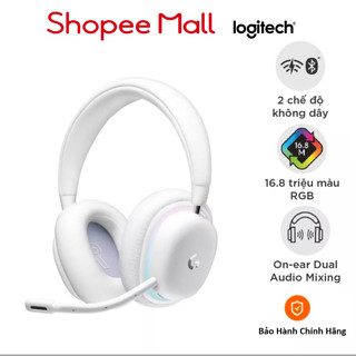 Tai nghe gaming logitech g735 aurora - bluetooth & lightspeed, rgb, pc, mac, sạc usb-c