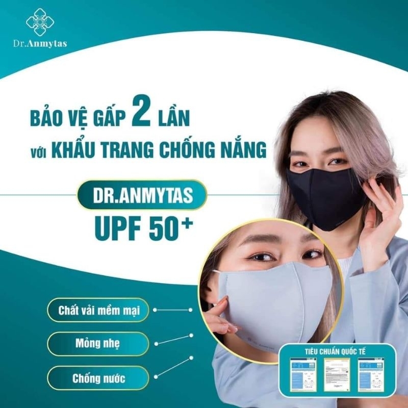 Khẩu Trang Chống Nắng , Chống Tia UV Dr.Anmytas