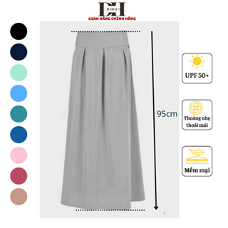 Váy chống nắng nữ thông hơi DIhu, quây chống nắng nữ cản tia uv gió bụi co giãn 4 chiều mát
