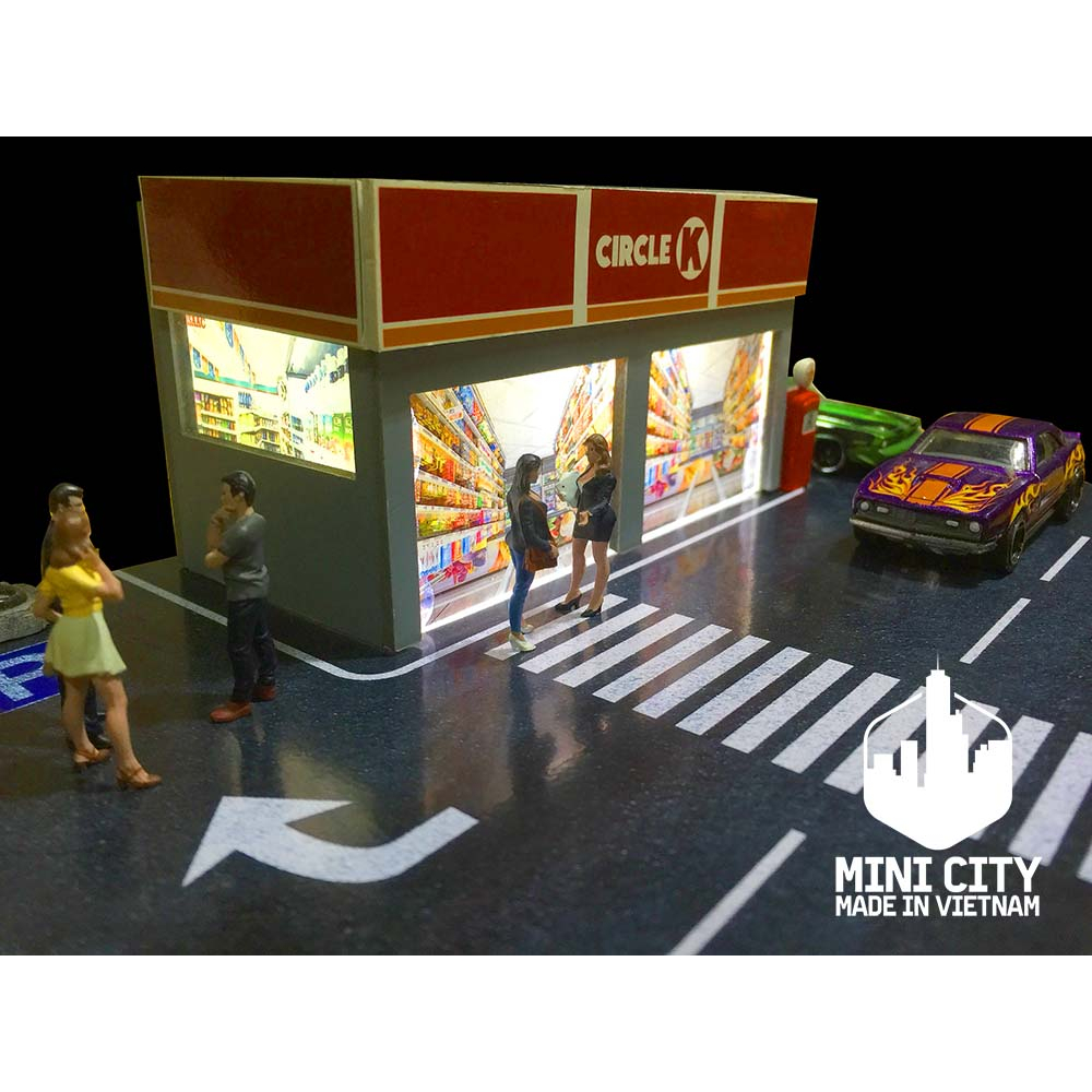 Mô hình shophouse 1:64 có đèn led