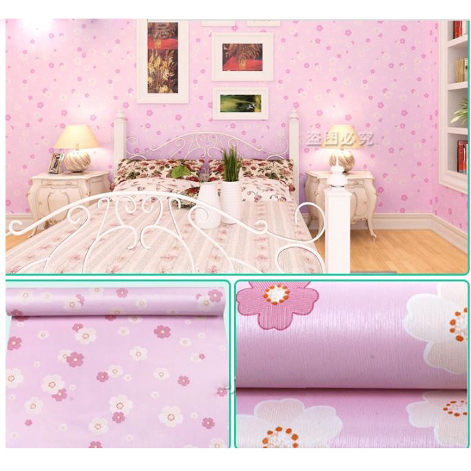 1 Mét Giấy Dán Tường PVC Có Sẵn Keo - HOA TRANG NHÃ QQR047