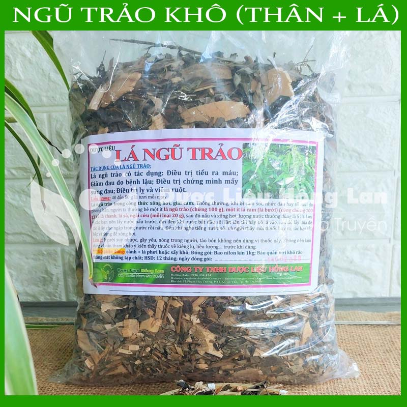 LÁ CÂY NGŨ TRẢO khô sạch đóng gói 1kg - congtyduoclieuhonglan