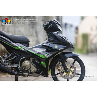 Tem Exciter 150 - mẫu Y15zr (Xanh đen)