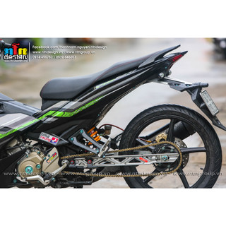 Tem Exciter 150 - mẫu Y15zr (Xanh đen)
