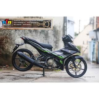 Tem Exciter 150 - mẫu Y15zr (Xanh đen)