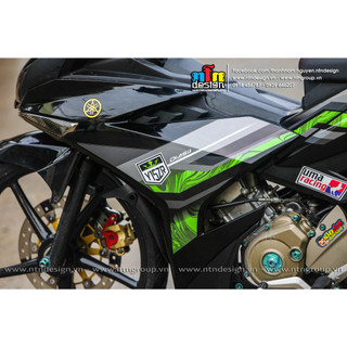 Tem Exciter 150 - mẫu Y15zr (Xanh đen)