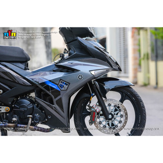 Tem Exciter 150 - mẫu Y15zr ( Xám đen)