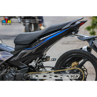 Tem Exciter 150 - mẫu Y15zr ( Xám đen)