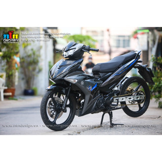 Tem Exciter 150 - mẫu Y15zr ( Xám đen)