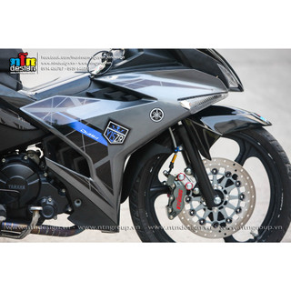 Tem Exciter 150 - mẫu Y15zr ( Xám đen)