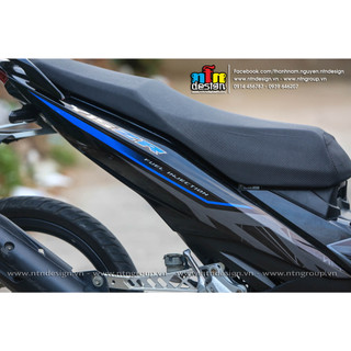Tem Exciter 150 - mẫu Y15zr ( Xám đen)