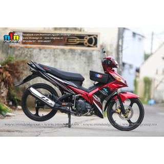 Tem Exciter 2008 - 2010 mẫu Spark RR (đỏ)