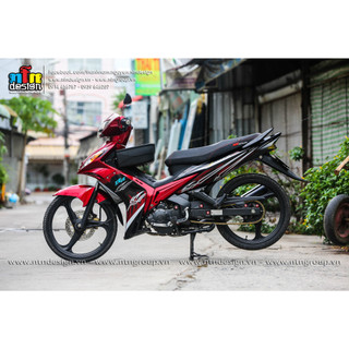 Tem Exciter 2008 - 2010 mẫu Spark RR (đỏ)