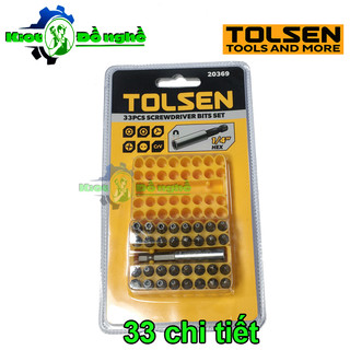 Bộ mũi vít 33 chi tiết tolsen 20369 - kiot đồ nghề