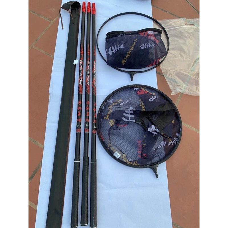 Vợt Carbon câu cá vành 40cm