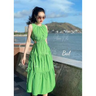 Váy khoét eo xinh em vê đủ màu