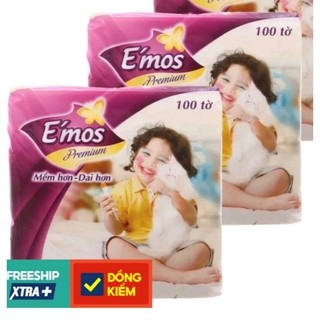 #khăn giấy vuông emos 4,5kg 1t 30goi