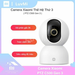 Camera thông minh Xiaomi Gen 3 Phiên bản PTZ C500 giám sát từ xa tại nhà bằng điện thoại di động camera HD toàn cảnh 360