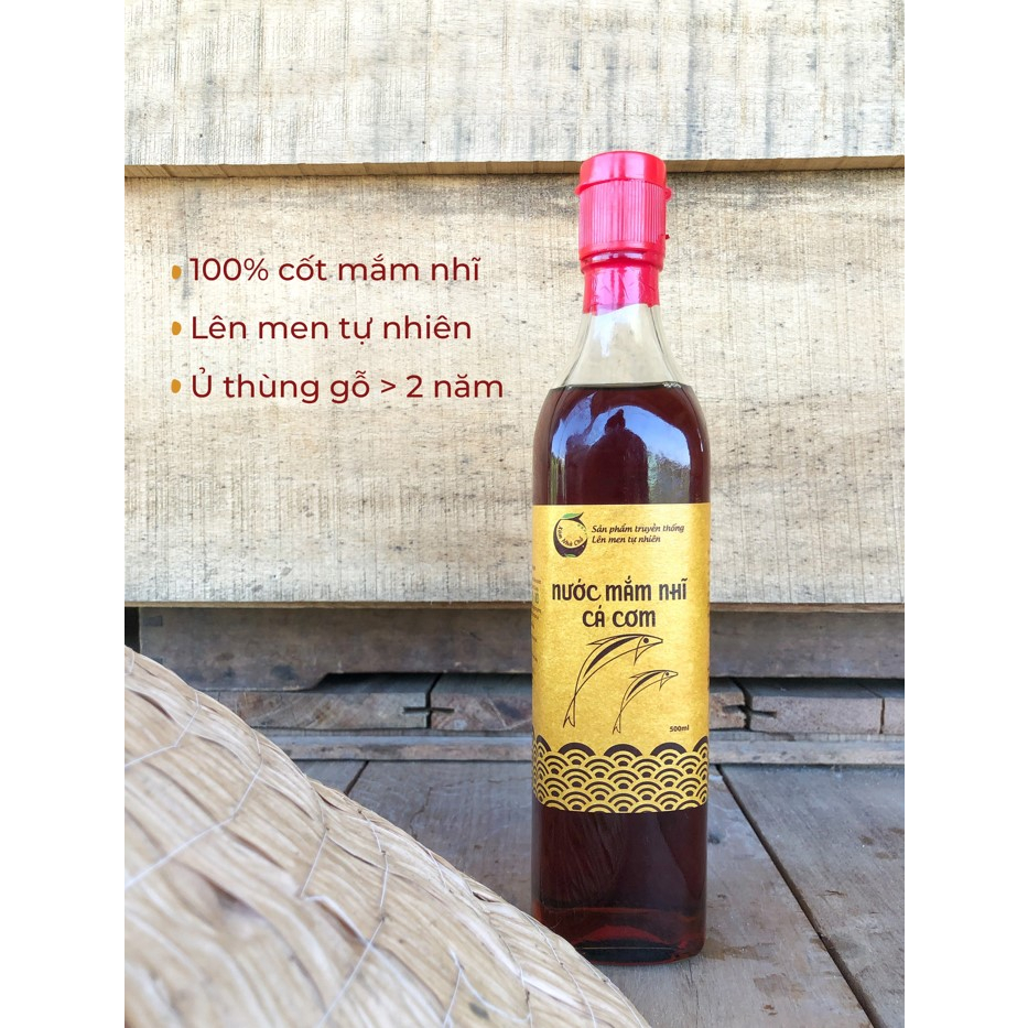 Mắm Nhĩ Cá Cơm Than Xóm Nhà Chồ 500ml - mắm lên men hơn 2 năm theo phương pháp truyền thống, không chất điều vị