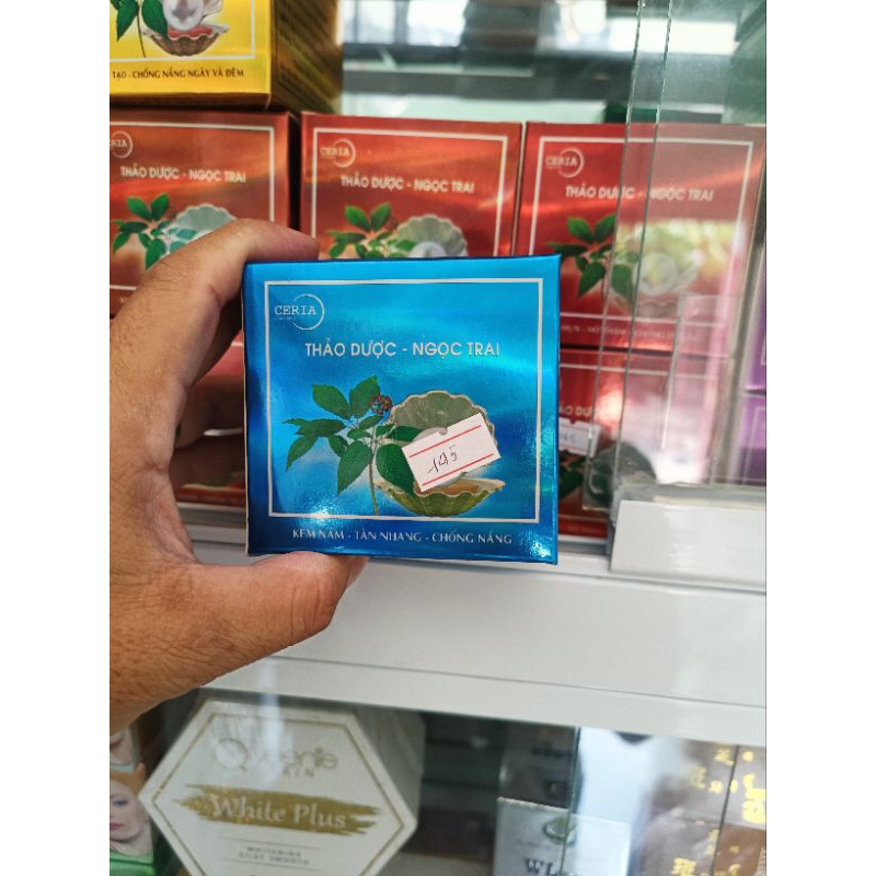 thảo dược ngọc trai kem nám tàng nhang chống nắng 28g