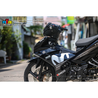 Tem Exciter 150 - mẫu Movistar (Full đen)