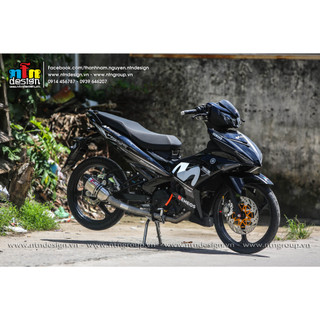 Tem Exciter 150 - mẫu Movistar (Full đen)
