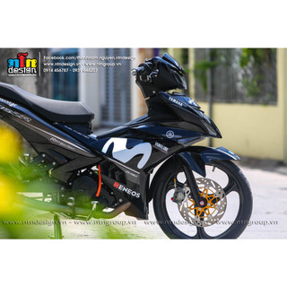 Tem Exciter 150 - mẫu Movistar (Full đen)