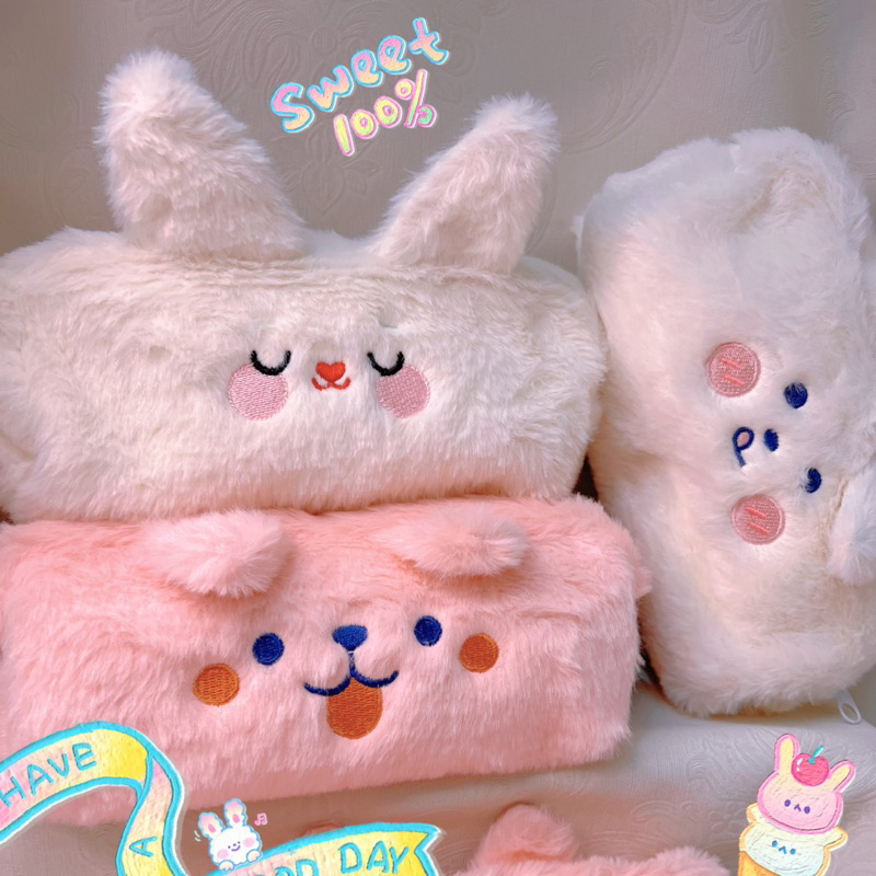 Hộp bút /túi bút lông, vải hình dễ thương size to cho đựng nhiều bút( có ảnh thât