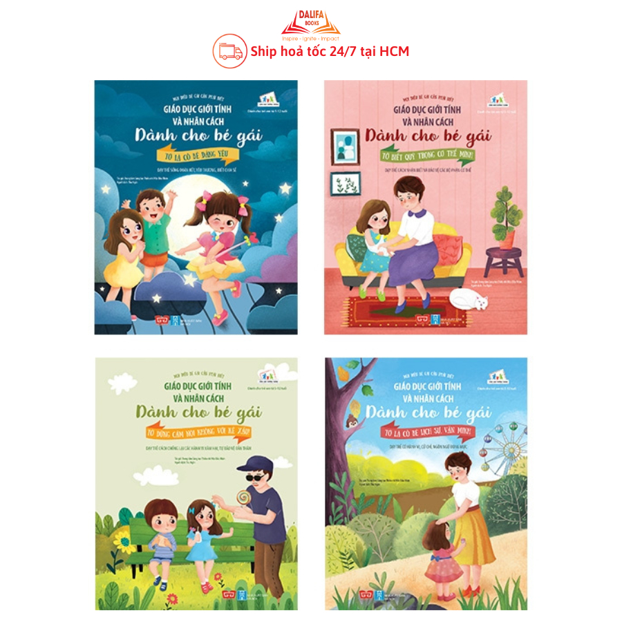 Sách Combo Giáo Dục Giới Tính Và Nhân Cách Dành Cho Bé Gái (Bộ 4 Cuốn)