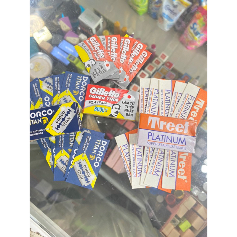 Lam siêu bén DORCO titan ,treet cam, Gillette siêu bén