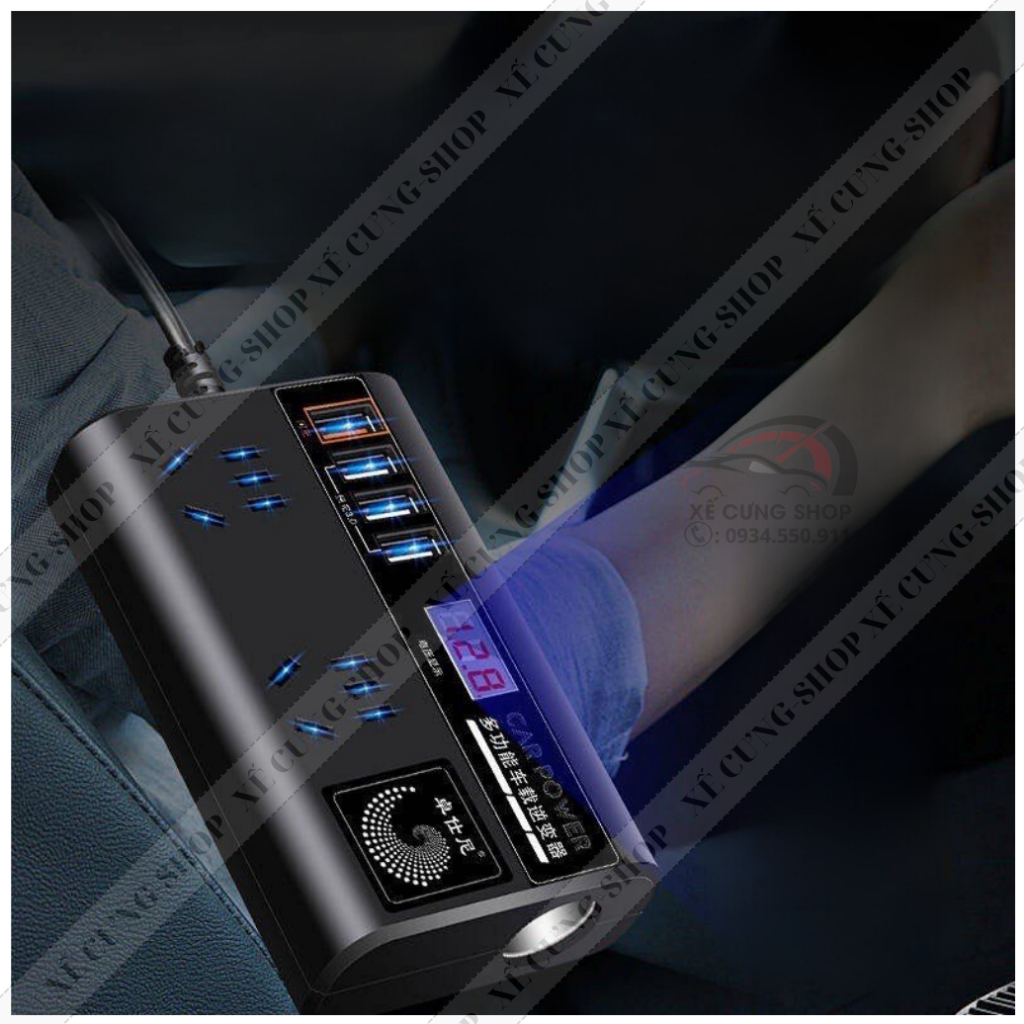 Bộ chuyển nguồn 12V/24V sang 220V sử dụng trong gia đình