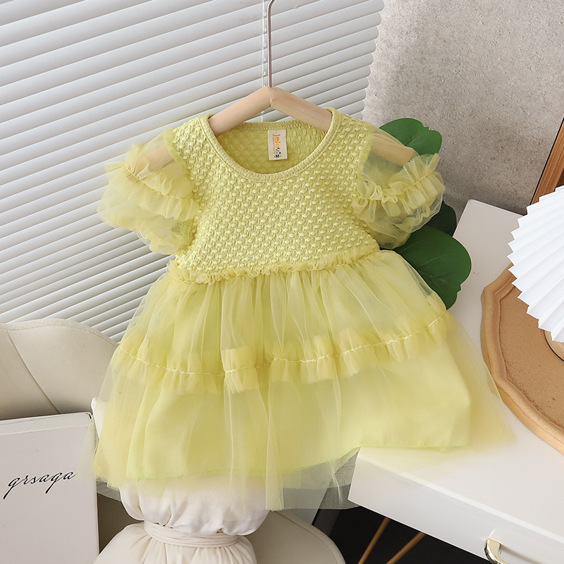 Đầm Công Chúa Thời Trang Mùa Hè Hàn Quốc Dành Cho Bé Gái 0-4 Tuổi