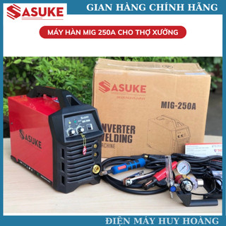 Máy hàn mig Sasuke 250A sử dụng cuộn dây hàn 5kg - Máy 3 chức năng chuyên cho thợ xưởng lớn