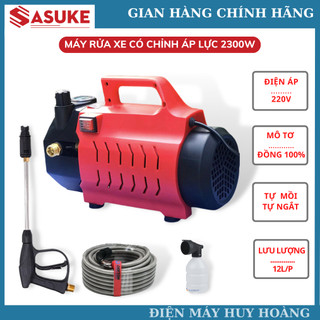 Máy rửa xe sasuke 2300w có chỉnh áp lực nước