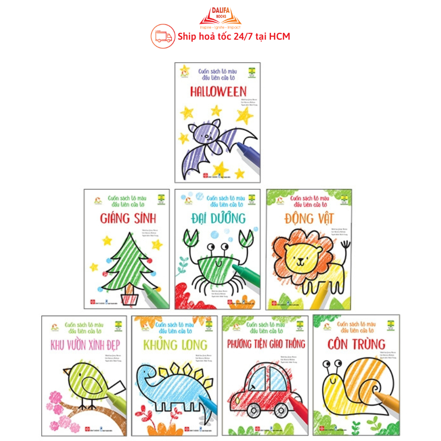 Sách - tô màu đầu tiên của tớ bộ 8 cuốn