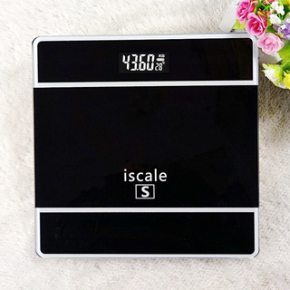 [Tặng pin] Cân Điện Tử Sức Khỏe Mặt Kính Iscale/KOSCORN