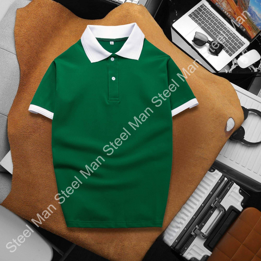 Áo thun Polo nam tay ngắn STEELMAN phối màu thời trang trẻ trung