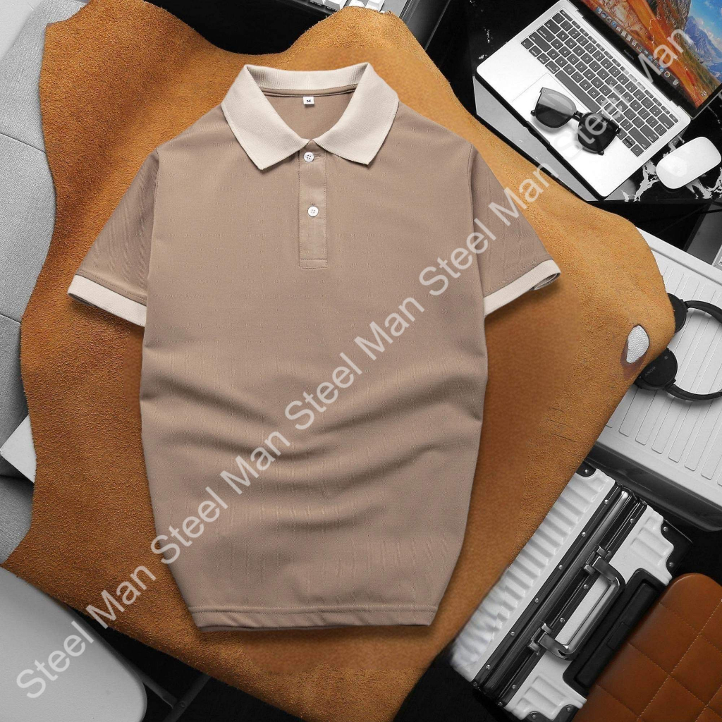 Áo thun Polo nam tay ngắn STEELMAN phối màu thời trang trẻ trung