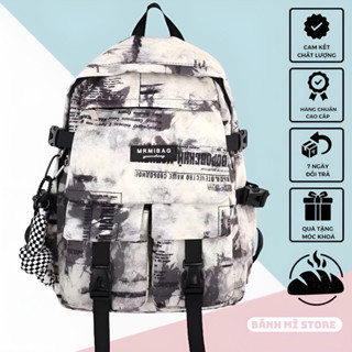 Balo đi học nam nữ ulzzang thời trang Hàn Quốc, cặp sách unisex đẹp đựng laptop hàng cao cấp Bánh Mì Store Cặp Đi Học