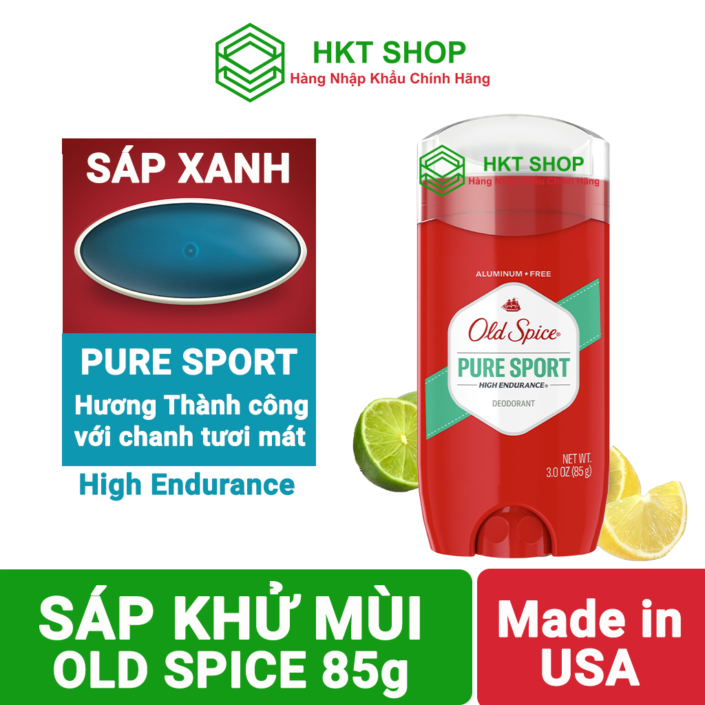 Sáp Khử Mùi Old Spice Pure Sport 85g HighEndurane - HKT Shop